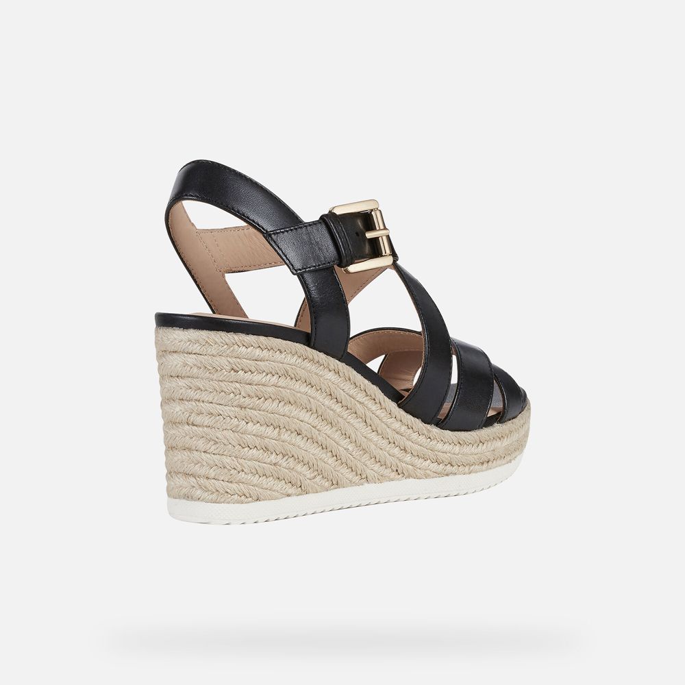 Sandalias Geox Senhora Pretas - Ponza - FWDCE2718